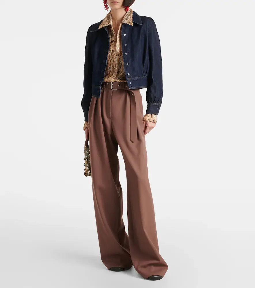 Dries Van Noten Cropped denim jacket | Thumbnail 4