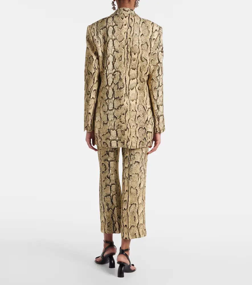 Dries Van Noten Snake-effect jacquard blazer | Thumbnail 6 Dries Van Noten Snake-effect jacquard blazer | Thumbnail 6