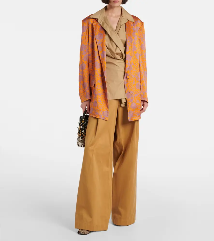 Dries Van Noten Floral jacquard blazer | Thumbnail 3 Dries Van Noten Floral jacquard blazer | Thumbnail 3