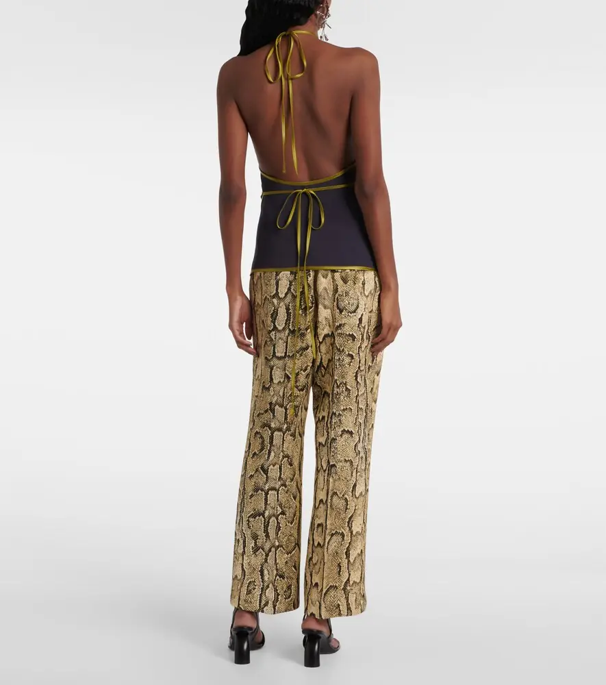 Dries Van Noten Crêpe satin wrap top | Thumbnail 5
