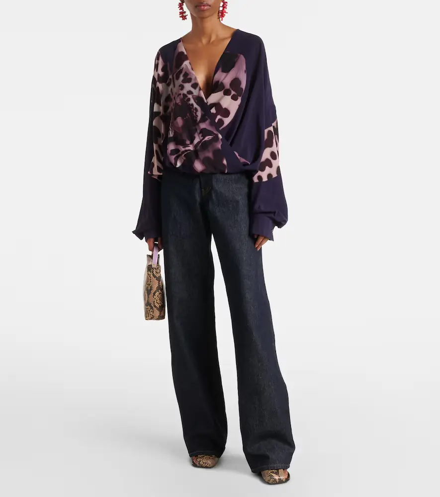 Dries Van Noten High-rise wide-leg jeans | Thumbnail 5