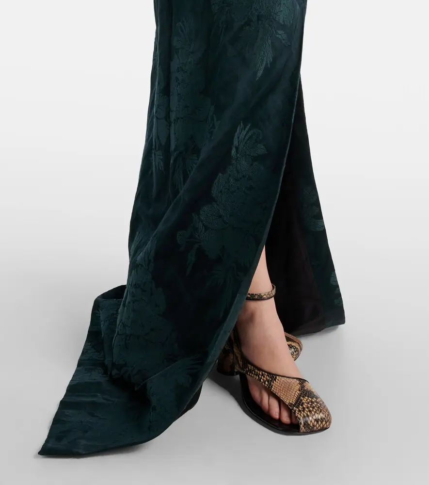 Dries Van Noten Floral jacquard gown | Thumbnail 2 Dries Van Noten Floral jacquard gown | Thumbnail 2