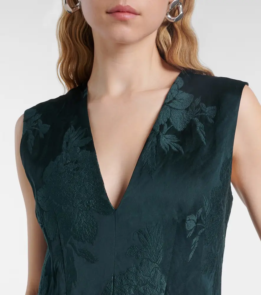 Dries Van Noten Floral jacquard gown | Thumbnail 5 Dries Van Noten Floral jacquard gown | Thumbnail 5