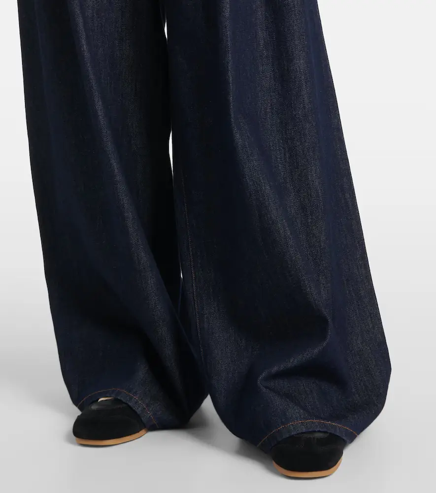 Dries Van Noten Pleated high-rise wide-leg jeans | Thumbnail 3