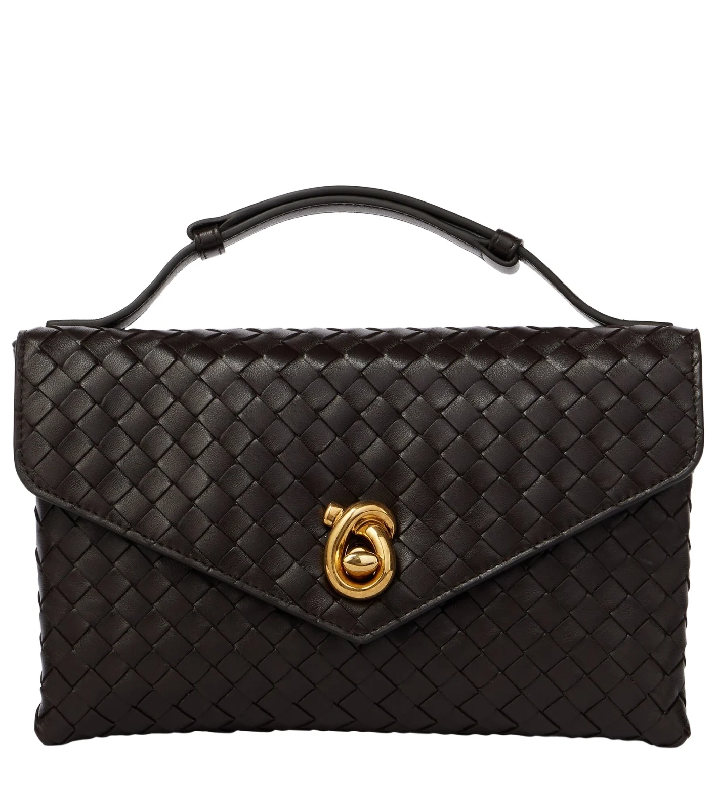 Knot Lock Intrecciato leather top-handle bag Knot Lock Intrecciato leather top-handle bag
