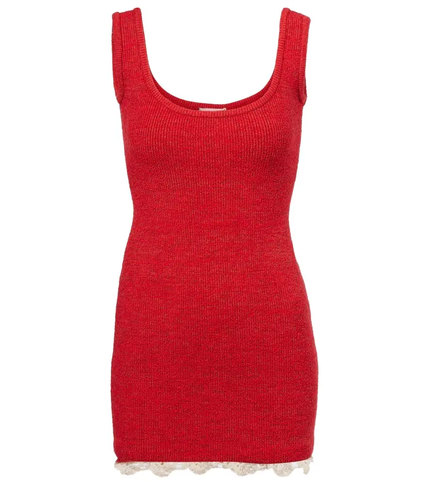 Magda Butrym Lace-trimmed minidress