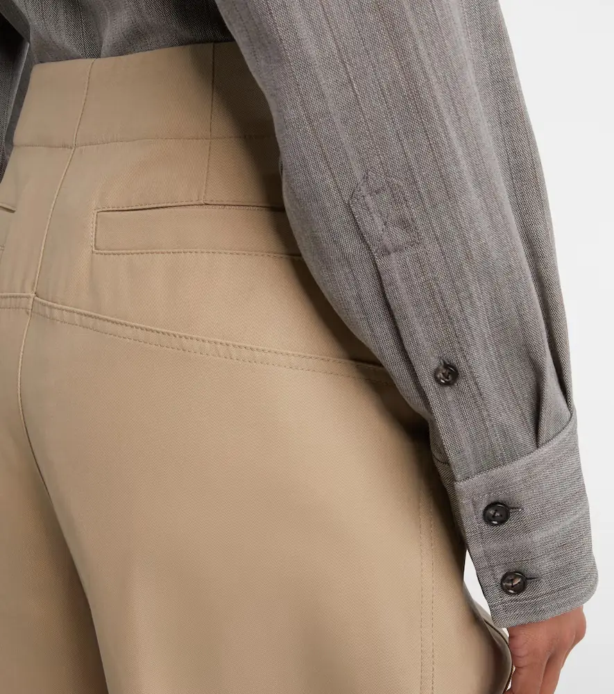 Bottega Veneta Cotton twill wide-leg pants | Thumbnail 2