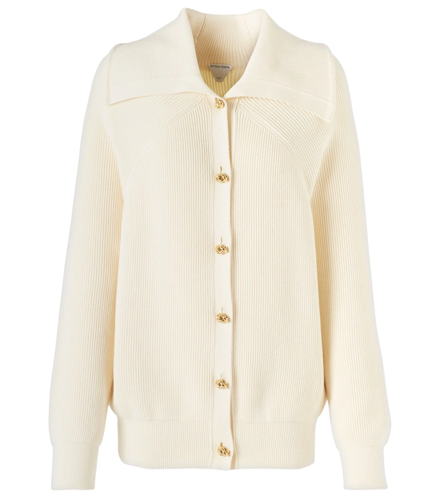 Knot ribbed-knit cotton cardigan Knot ribbed-knit cotton cardigan