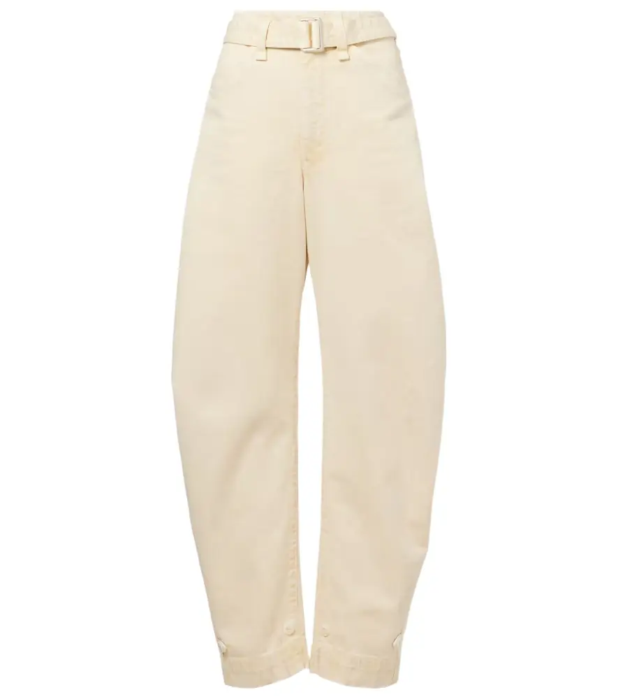 Lemaire Belted barrel-leg jeans