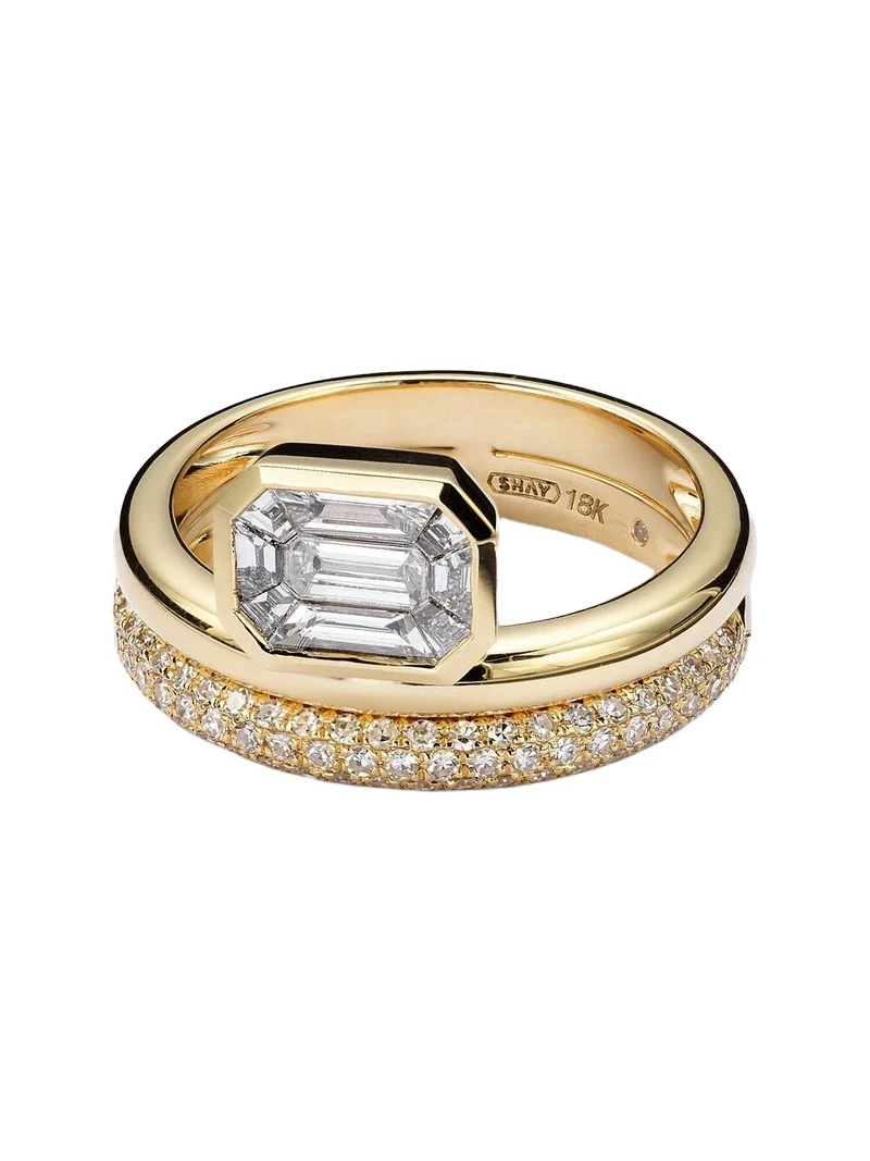 SHAY JEWELRY 18kt gold ring with diamonds