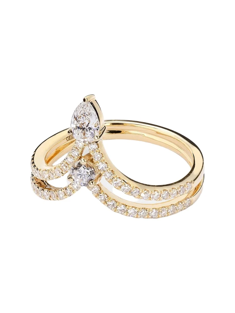 18kt gold pinky ring with diamonds 18kt gold pinky ring with diamonds