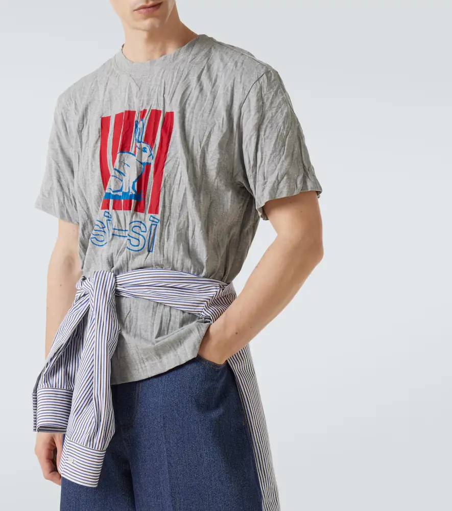 Bottega Veneta Printed cotton-blend jersey T-shirt | Thumbnail 2