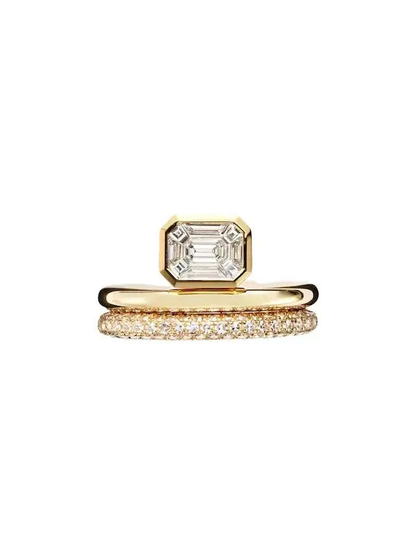 18kt gold ear cuff with diamonds