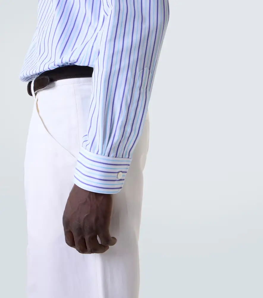 Charvet Striped cotton poplin shirt | Thumbnail 6 Charvet Striped cotton poplin shirt | Thumbnail 6