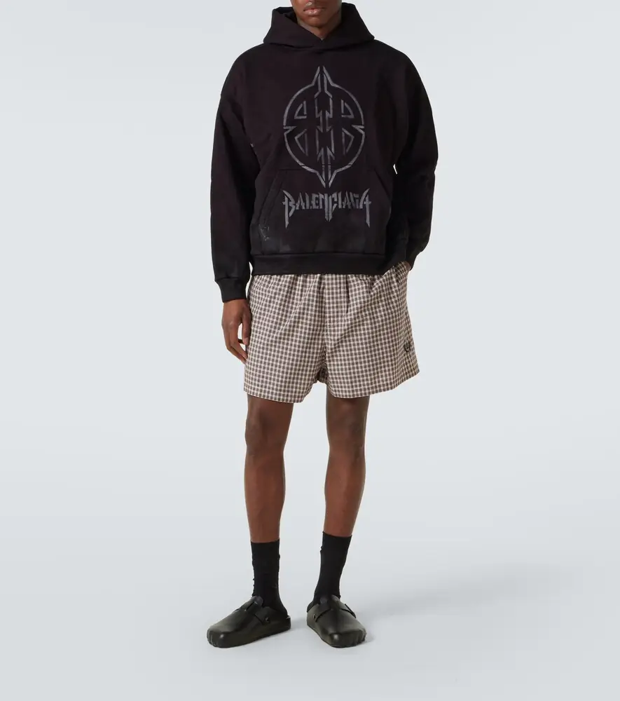 Balenciaga Checked cotton shorts | Thumbnail 2 Balenciaga Checked cotton shorts | Thumbnail 2
