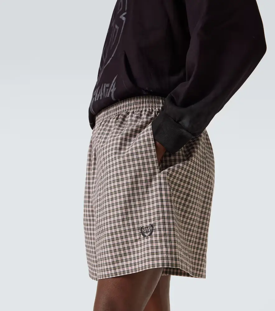 Balenciaga Checked cotton shorts | Thumbnail 3 Balenciaga Checked cotton shorts | Thumbnail 3