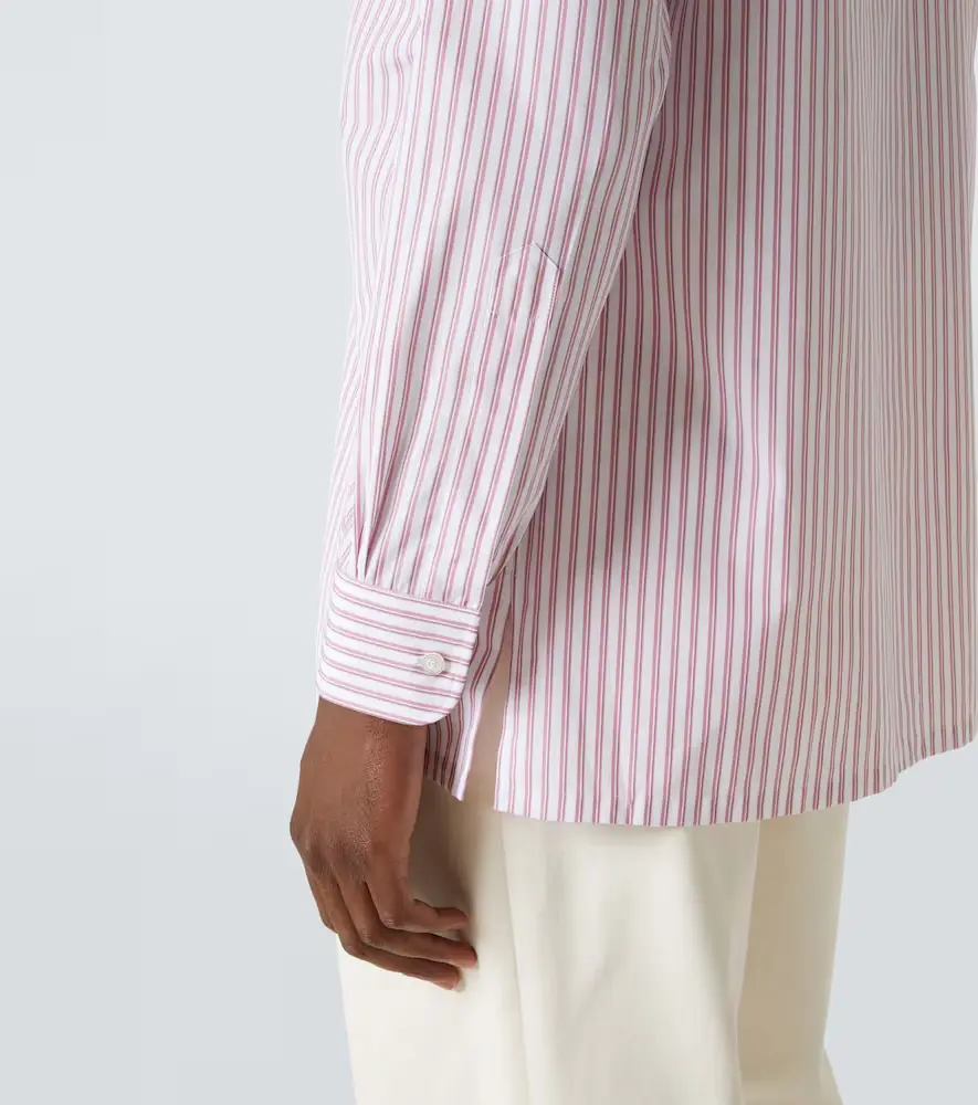 Charvet Striped cotton poplin shirt | Thumbnail 2