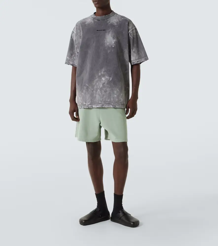 Balenciaga Logo cotton jersey shorts | Thumbnail 3 Balenciaga Logo cotton jersey shorts | Thumbnail 3