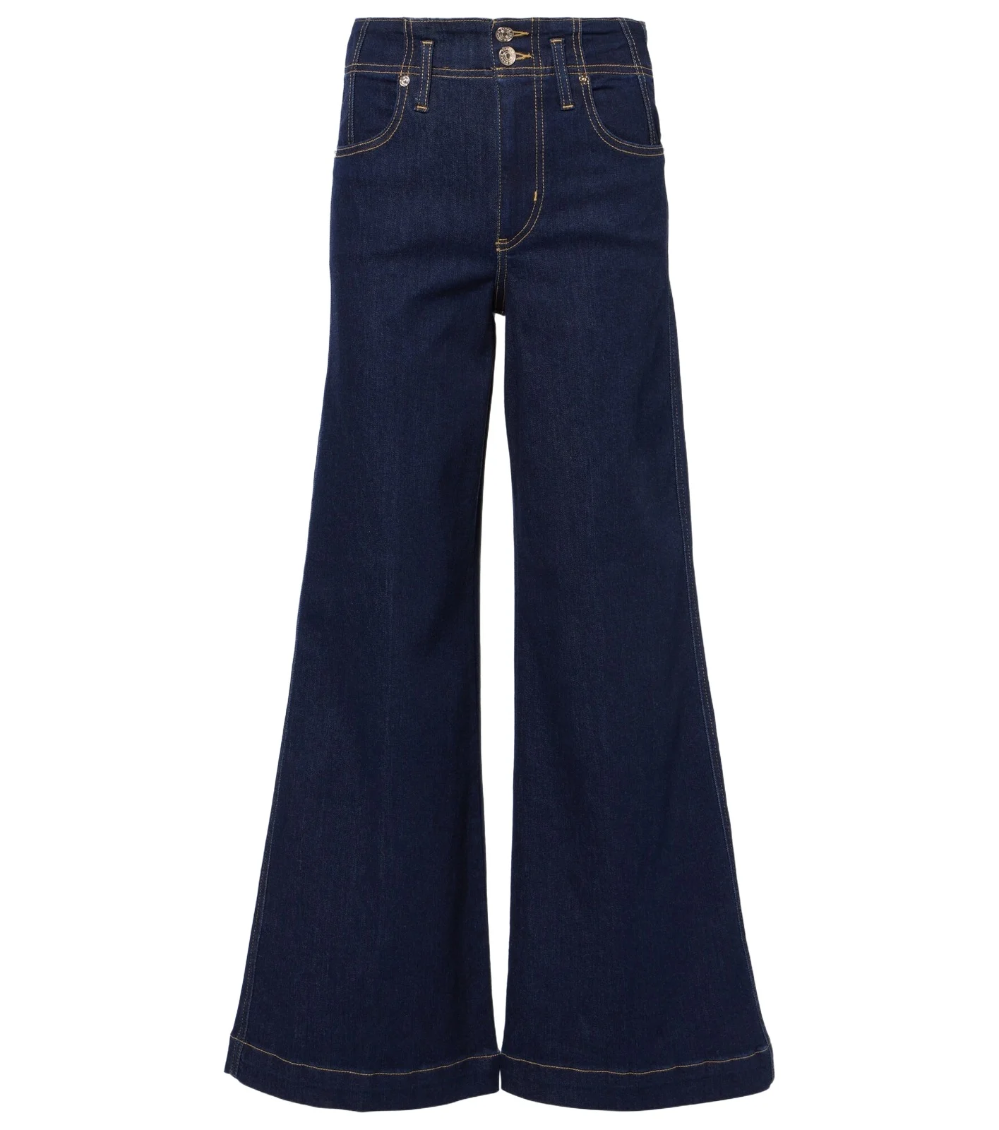 Frame The Seamed Wide high-rise jeans