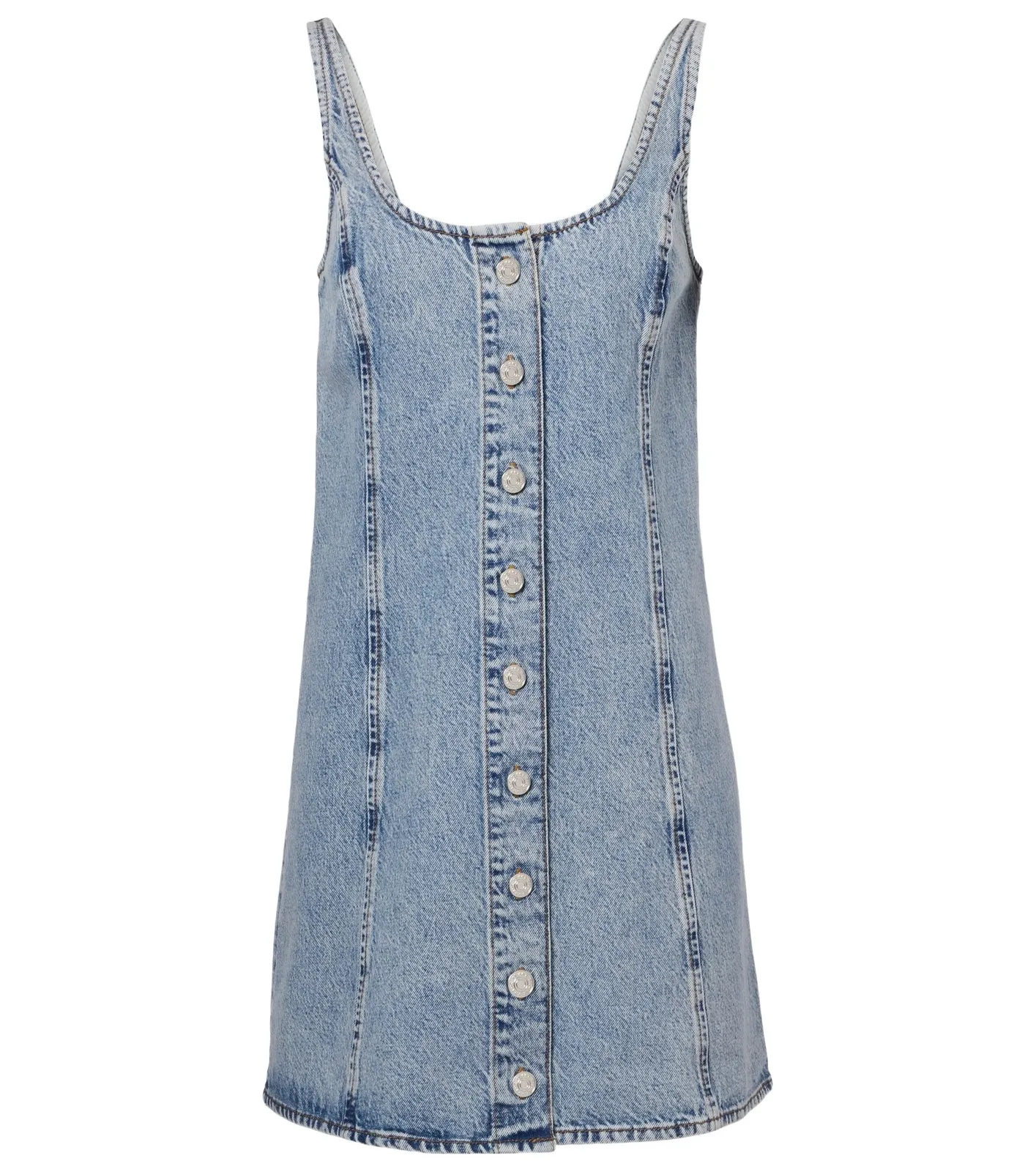 Denim shift dress