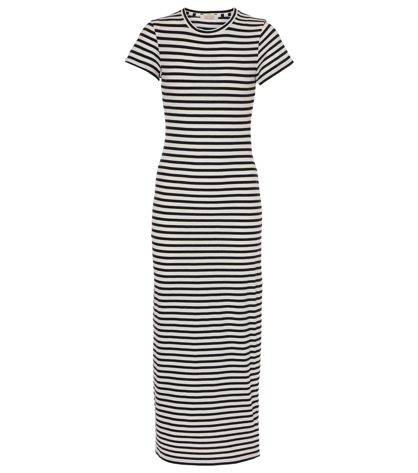 Striped cotton jersey maxi dress