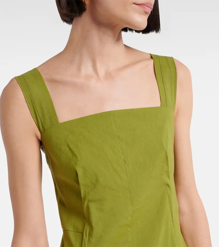 Vince Linen-blend midi dress | Thumbnail 2