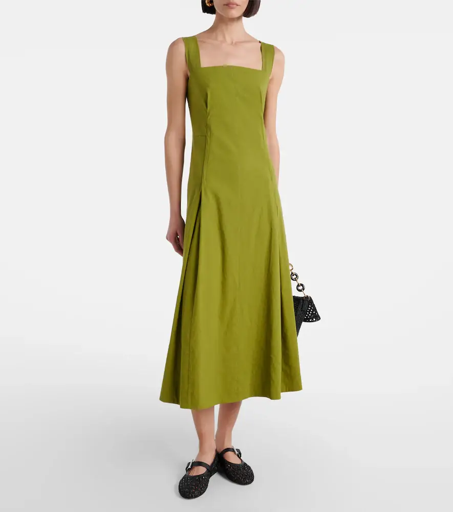 Vince Linen-blend midi dress | Thumbnail 4