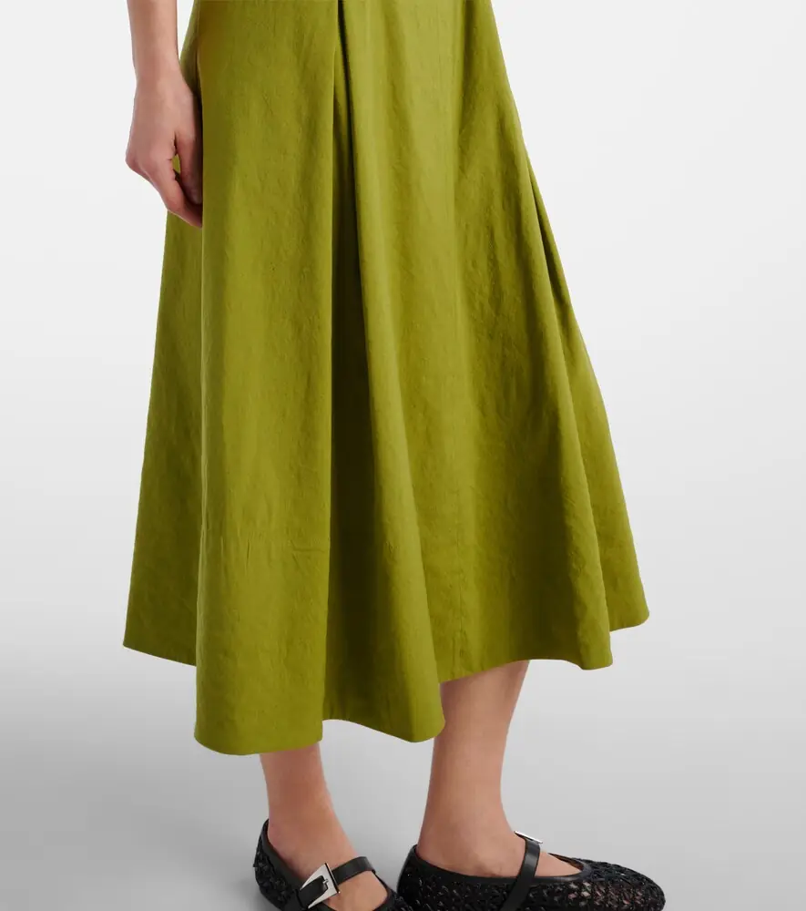 Vince Linen-blend midi dress | Thumbnail 5