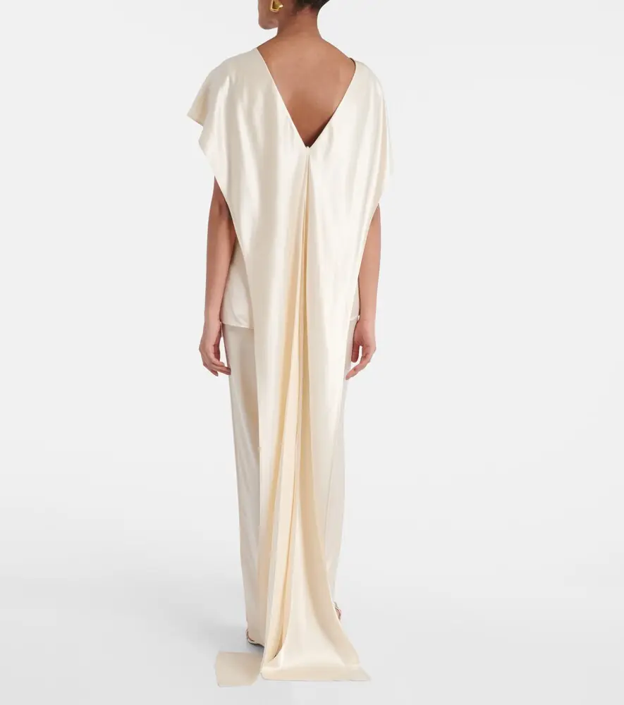 Tove Sara caped satin top | Thumbnail 5