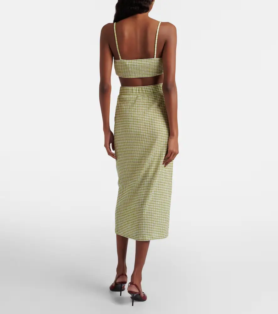 Vince Gingham midi skirt | Thumbnail 2 Vince Gingham midi skirt | Thumbnail 2