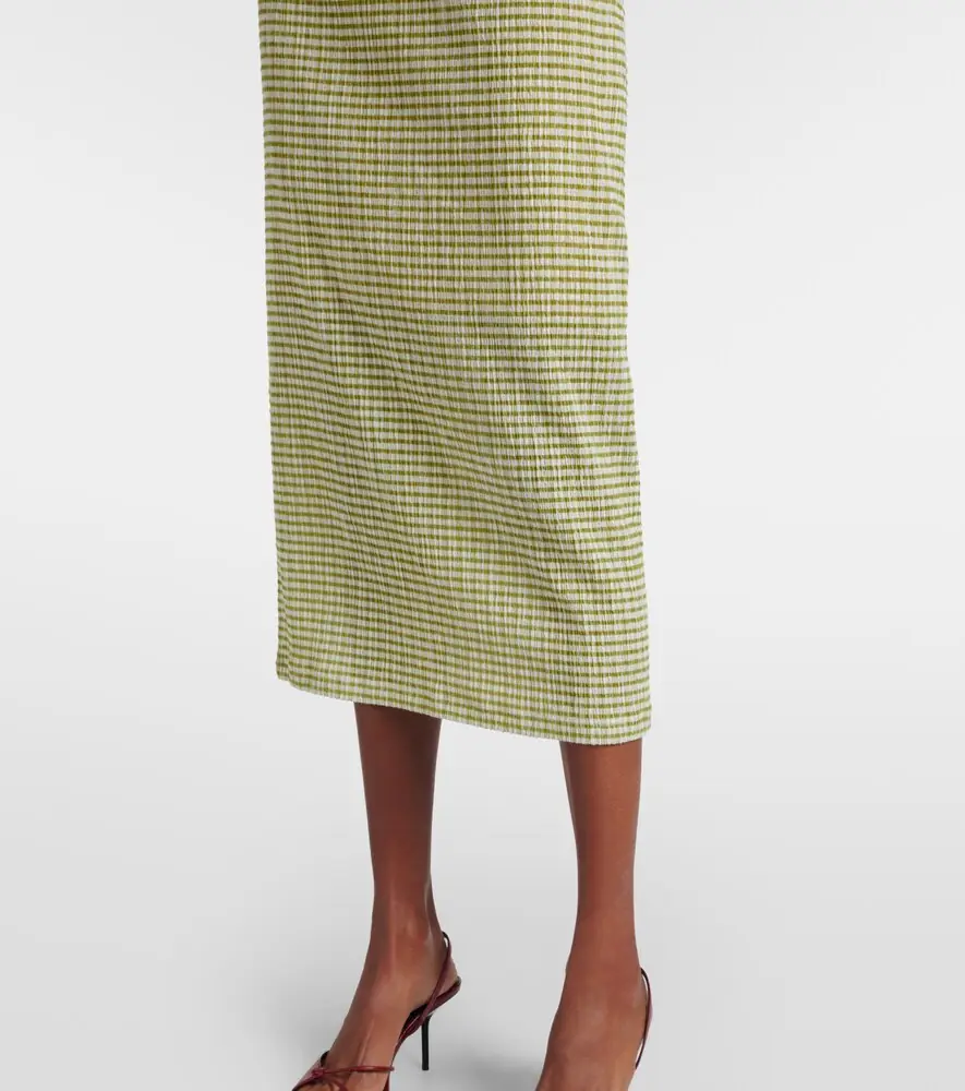 Vince Gingham midi skirt | Thumbnail 3 Vince Gingham midi skirt | Thumbnail 3