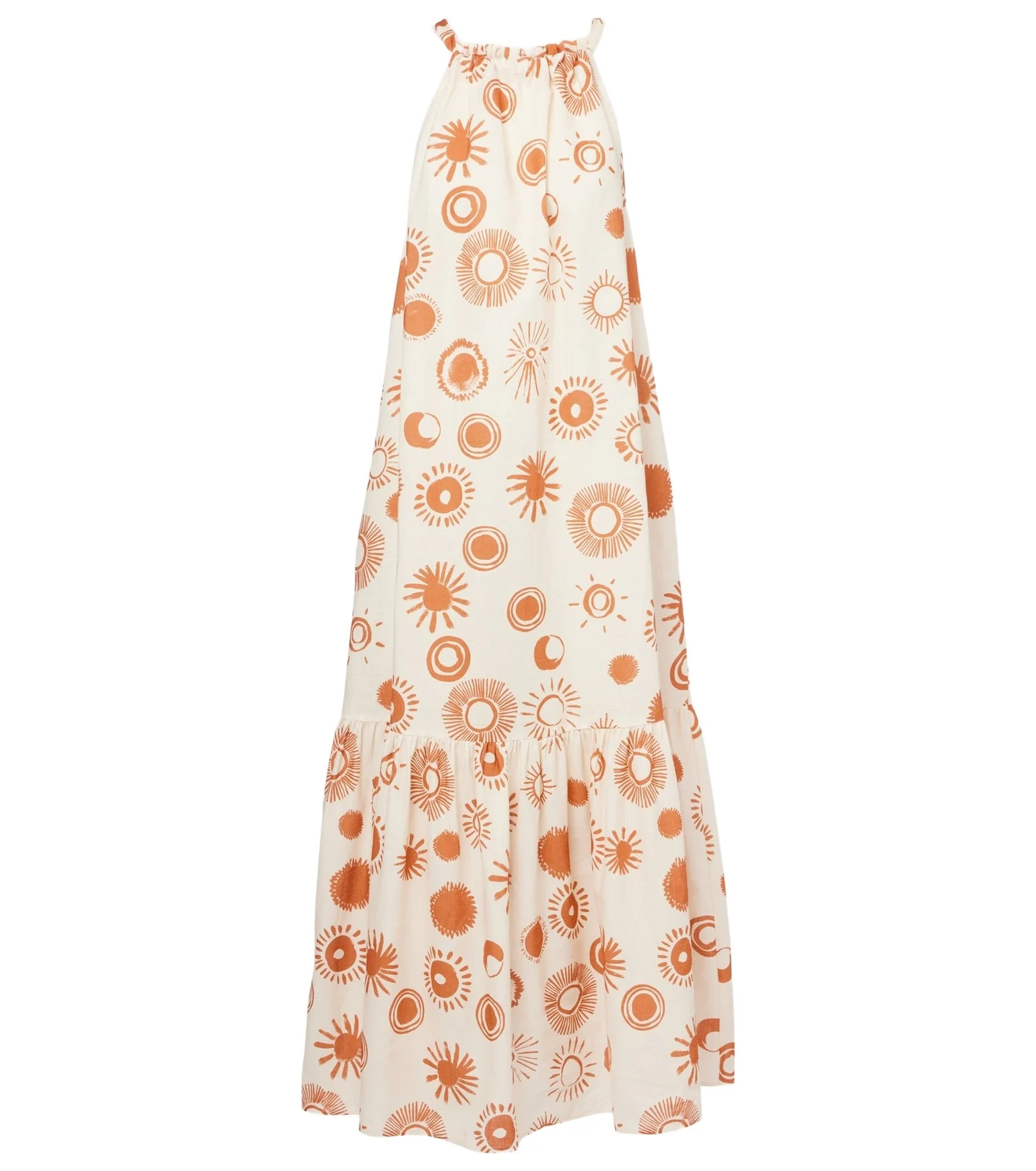 Ibiza printed linen and cotton maxi dress Ibiza printed linen and cotton maxi dress