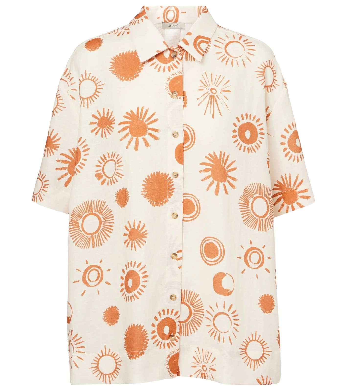 Montauk linen and cotton bowling shirt Montauk linen and cotton bowling shirt