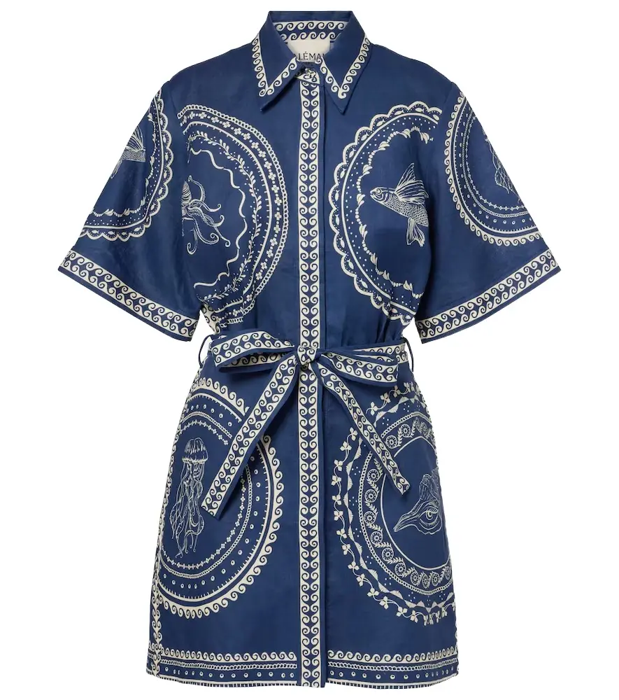 Alemais Alémais Oceane linen minidress | Image 1 Alemais Alémais Oceane linen minidress | Image 1