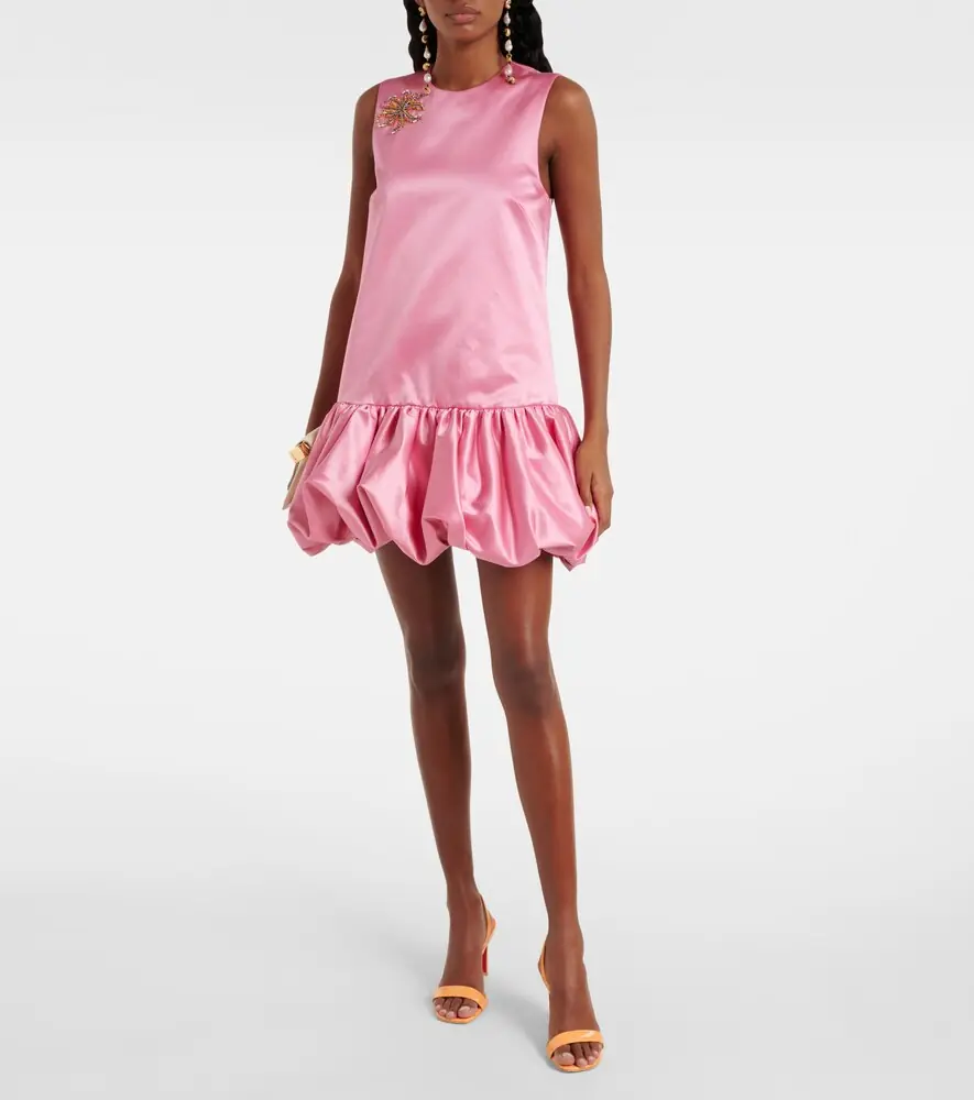 ALÉMAIS Alémais Neptuna embellished satin minidress | Thumbnail 2