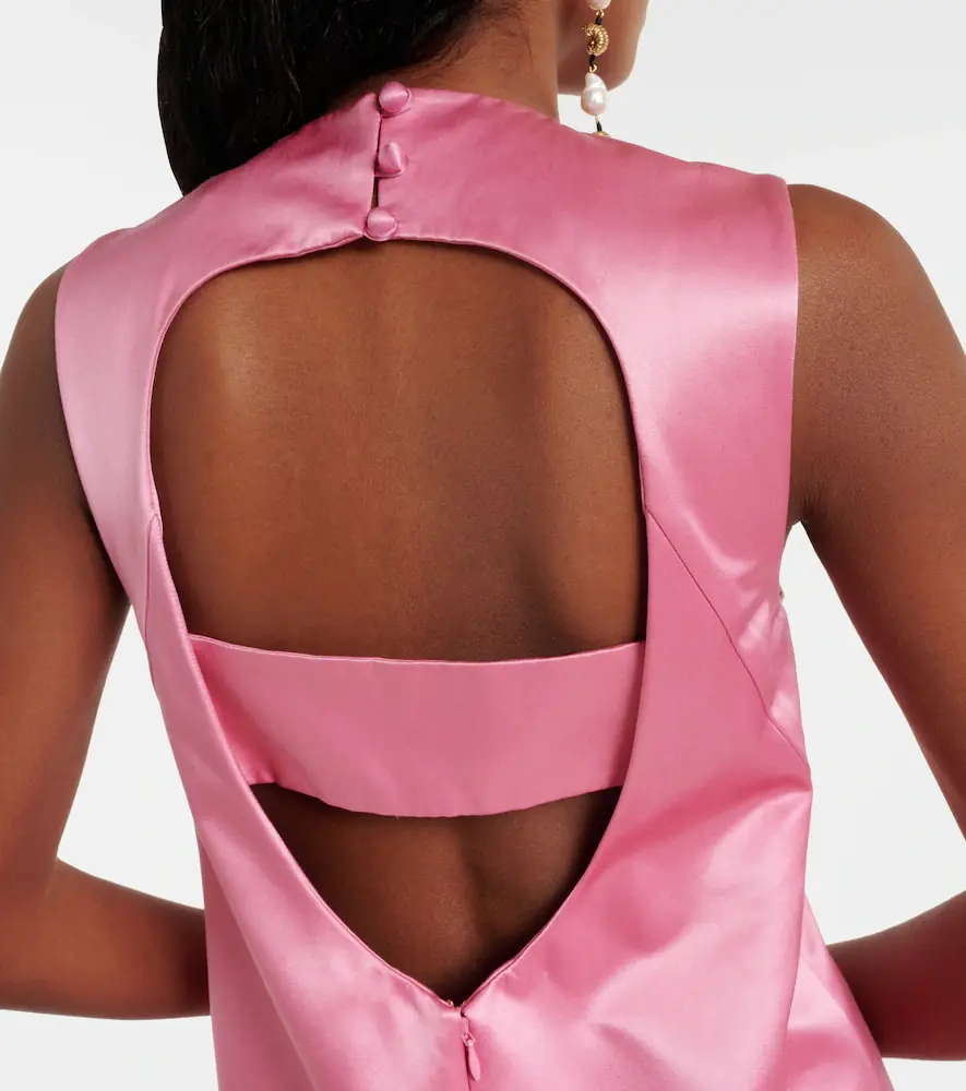 ALÉMAIS Alémais Neptuna embellished satin minidress | Thumbnail 6