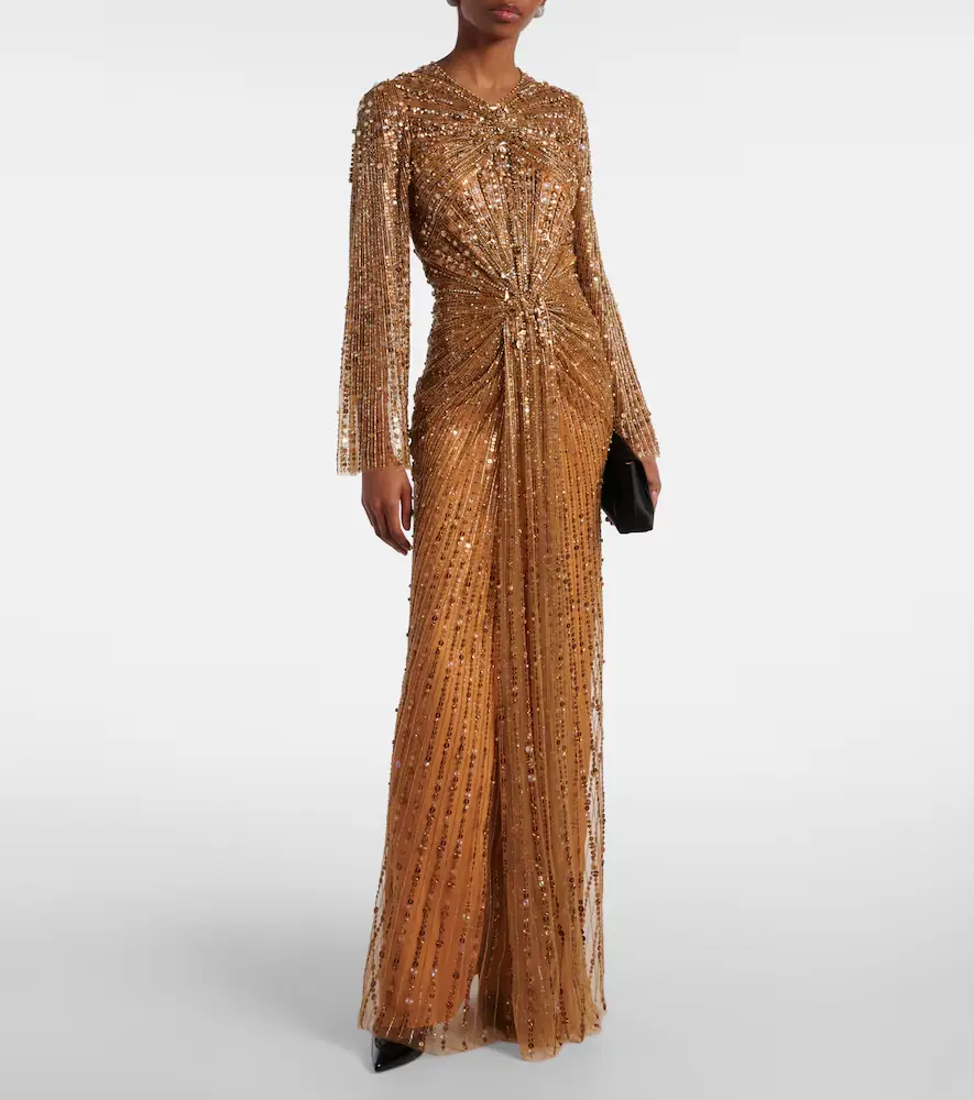 Jenny Packham Anja embellished gown | Thumbnail 5