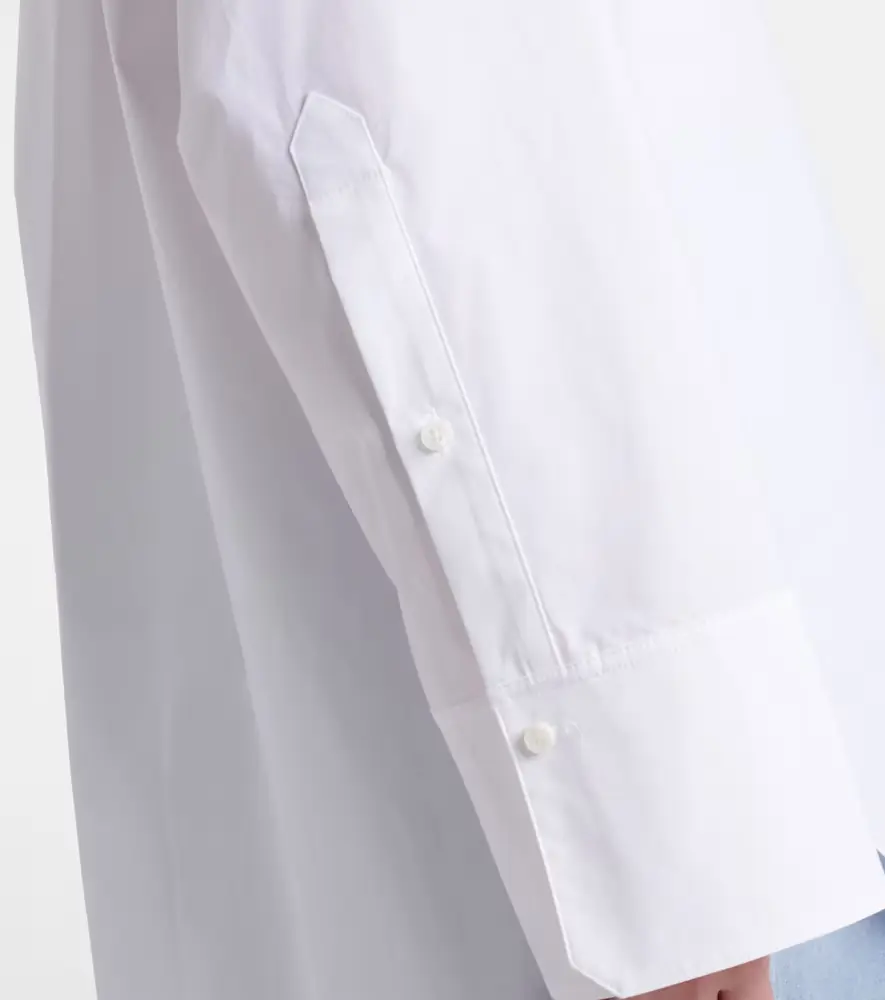 Dorothee Schumacher Floral-appliqué cotton-blend poplin shirt | Thumbnail 5
