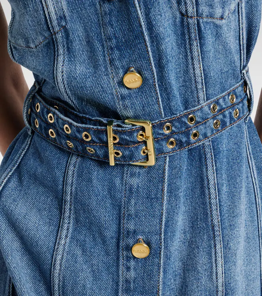 Ganni Denim midi dress | Thumbnail 2