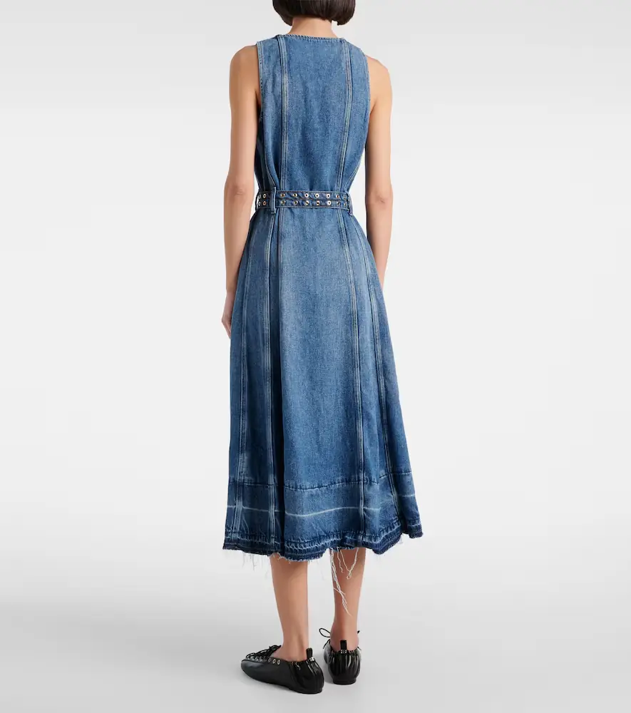 Ganni Denim midi dress | Thumbnail 3