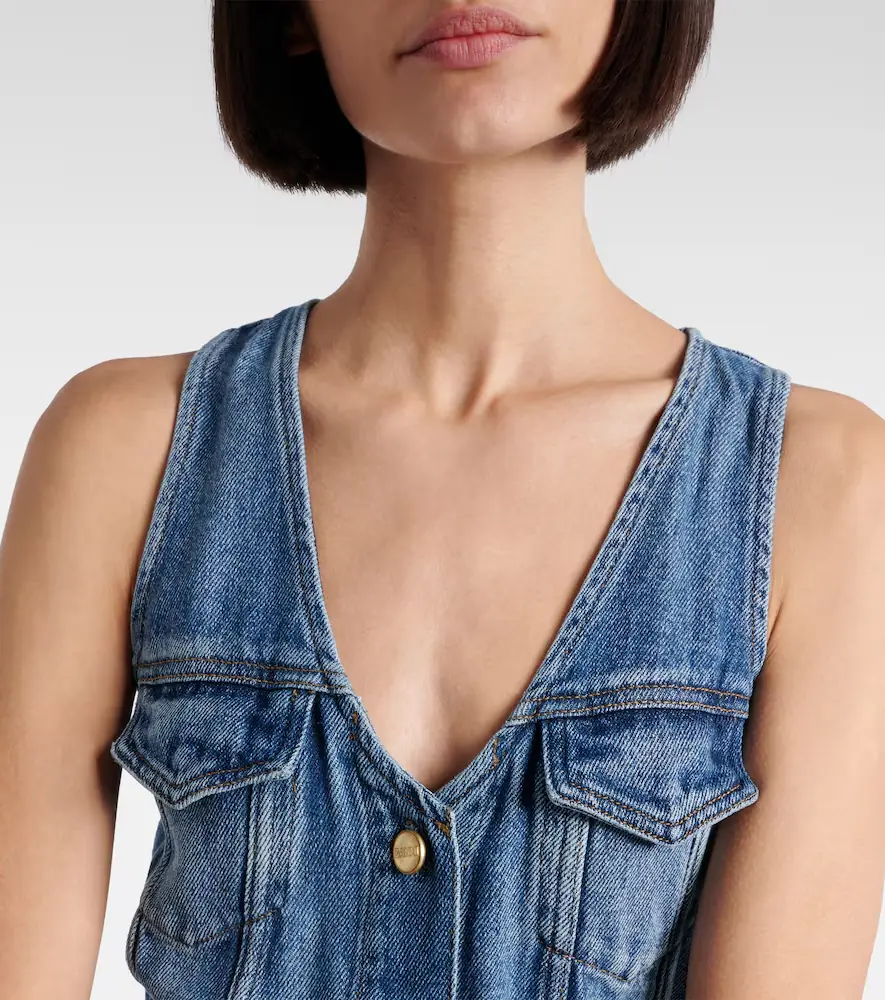 Ganni Denim midi dress | Thumbnail 5