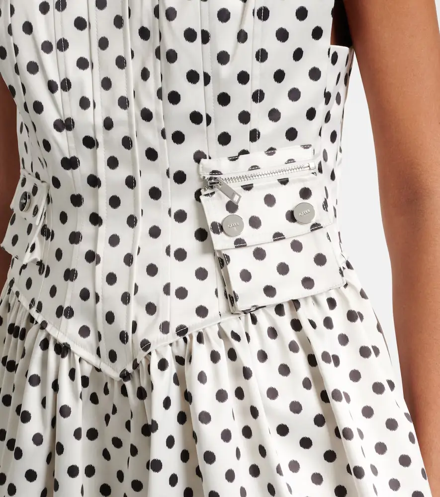 Ganni Polka-dot satin corset dress | Thumbnail 2 Ganni Polka-dot satin corset dress | Thumbnail 2