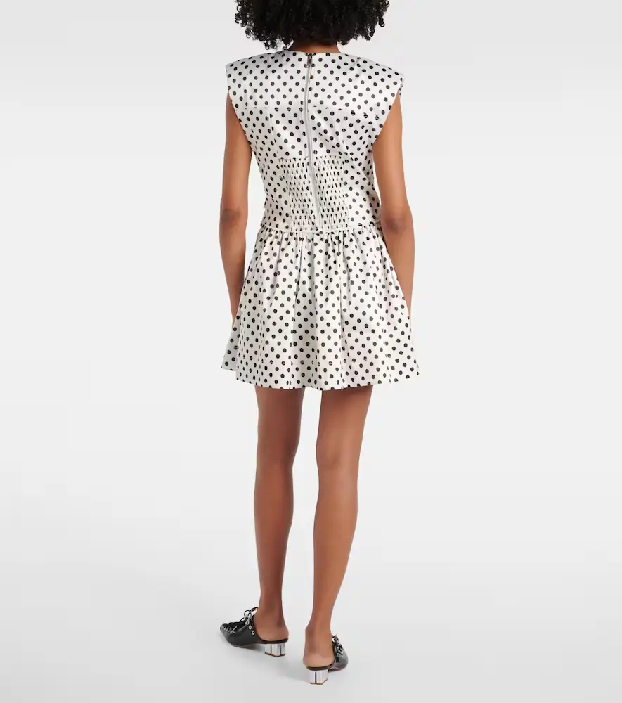 Ganni Polka-dot satin corset dress | Thumbnail 6 Ganni Polka-dot satin corset dress | Thumbnail 6
