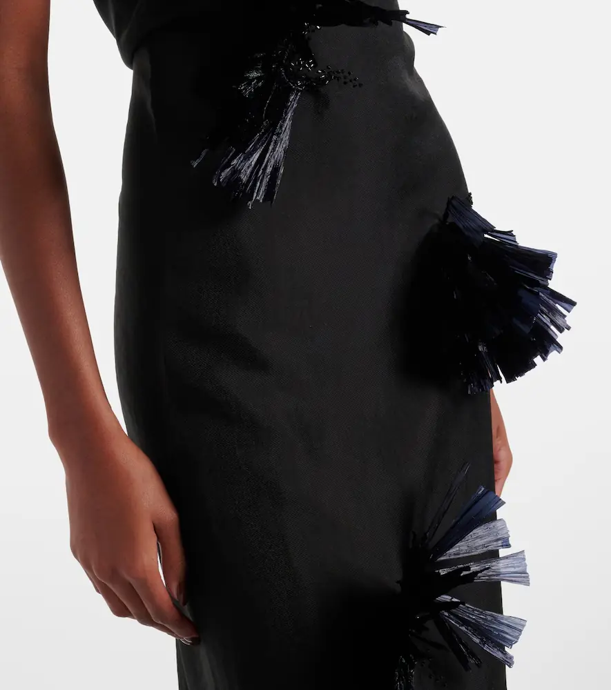 Jacques Wei Embroidered maxi dress | Thumbnail 7
