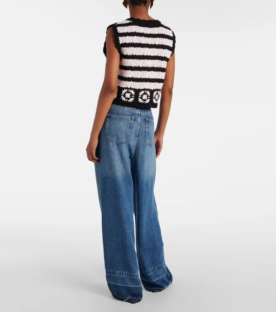 Ganni Pleated wide-leg jeans | Thumbnail 2 Ganni Pleated wide-leg jeans | Thumbnail 2