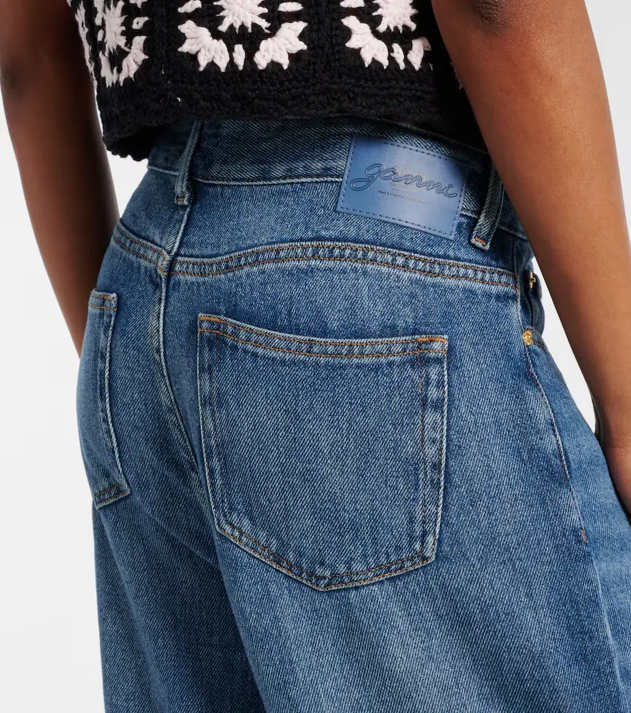 Ganni Pleated wide-leg jeans | Thumbnail 5 Ganni Pleated wide-leg jeans | Thumbnail 5