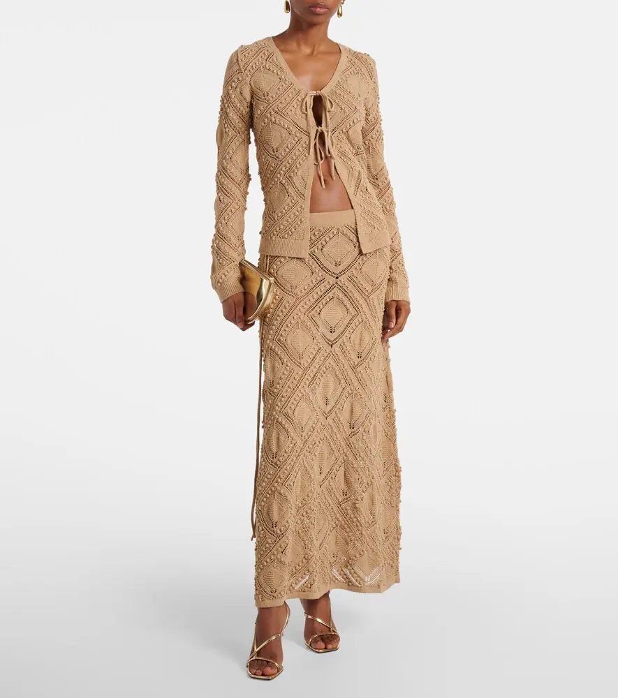 Xu Zhi Crochet lace maxi skirt | Thumbnail 4