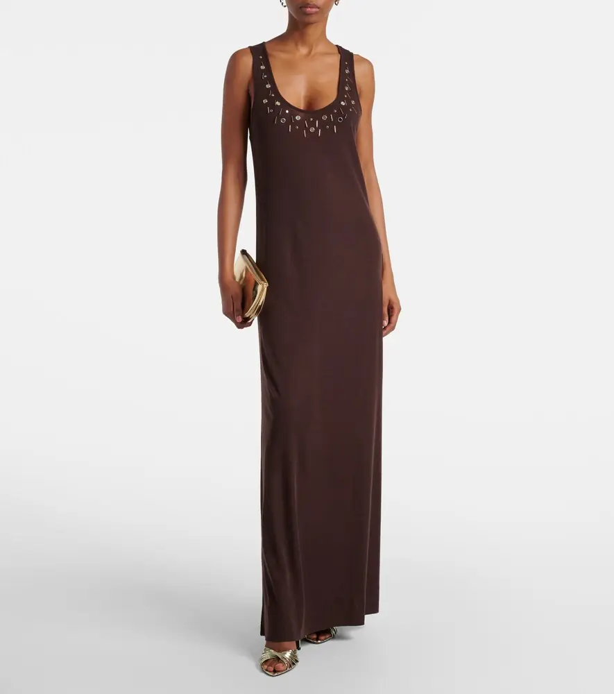 Xu Zhi Embellished wool-blend maxi dress | Thumbnail 5