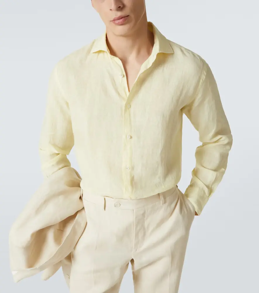 Thom Sweeney Linen shirt | Thumbnail 5 Thom Sweeney Linen shirt | Thumbnail 5