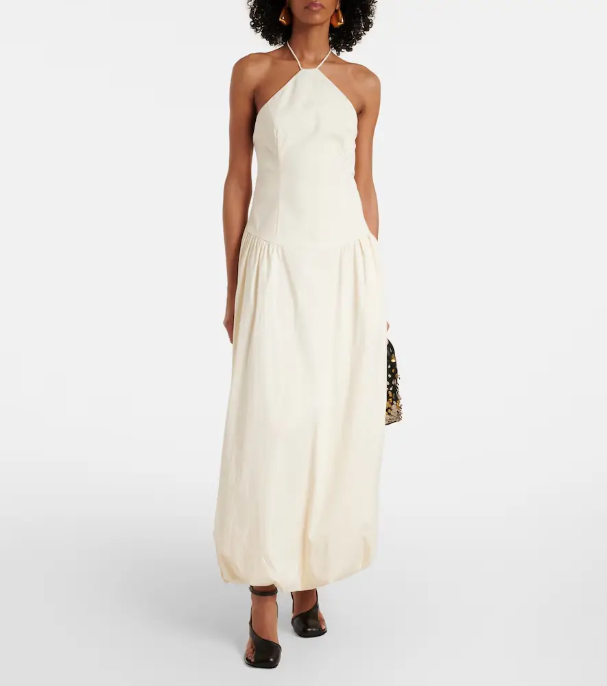 SIR. Florent halterneck cotton-blend maxi dress | Thumbnail 2 SIR. Florent halterneck cotton-blend maxi dress | Thumbnail 2